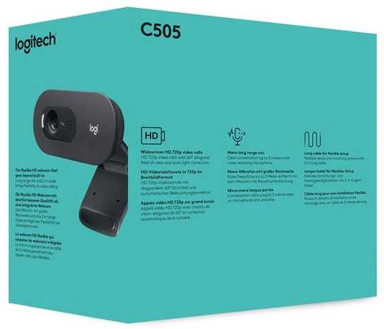 Internetinė kamera Logitech C505 HD webcam USB (960-001364)
