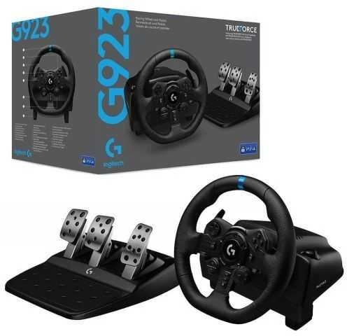Logitech G923 TRUEFORCE simuliacinis lenktynių vairas su pedalais, skirtas PlayStation/PC