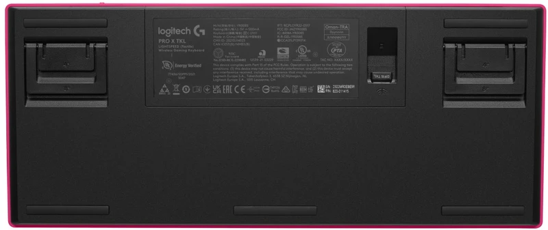Žaidimų klaviatūra Logitech G Pro X TKL Lightspeed, US išdėstymas, Rožinės spalvos