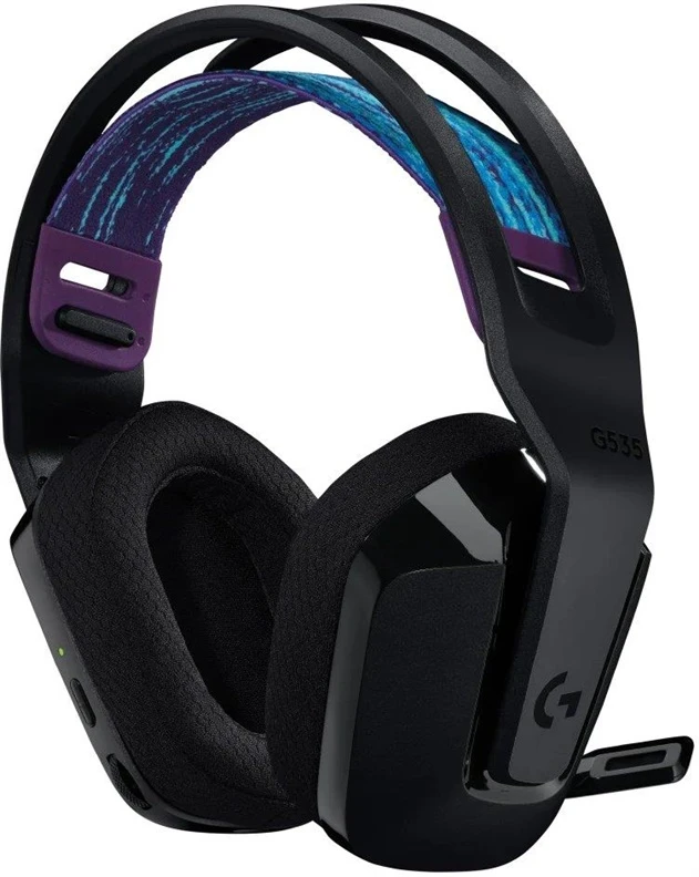Logitech G535 Lightspeed belaidės ausinės žaidimams, Juodos spalvos