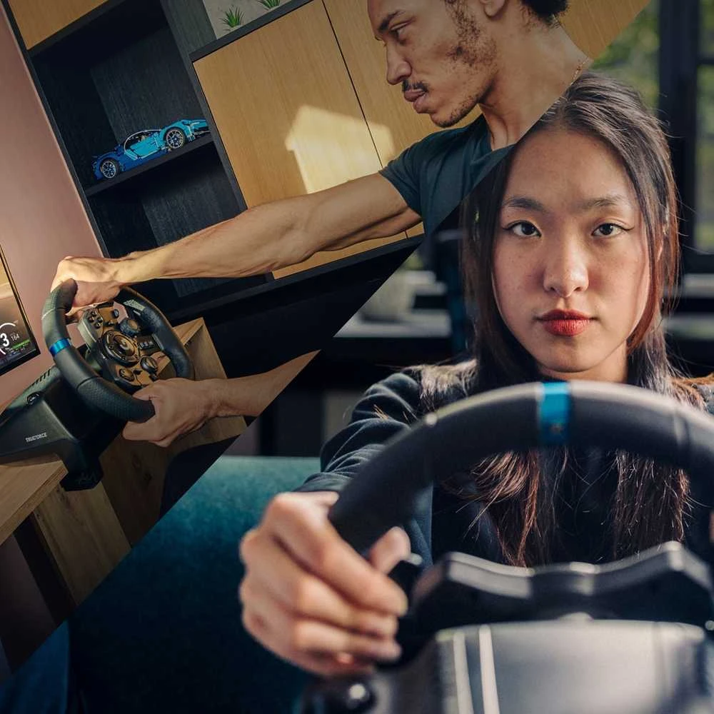 Logitech G923 TRUEFORCE simuliacinis lenktynių vairas su pedalais, skirtas PlayStation/PC