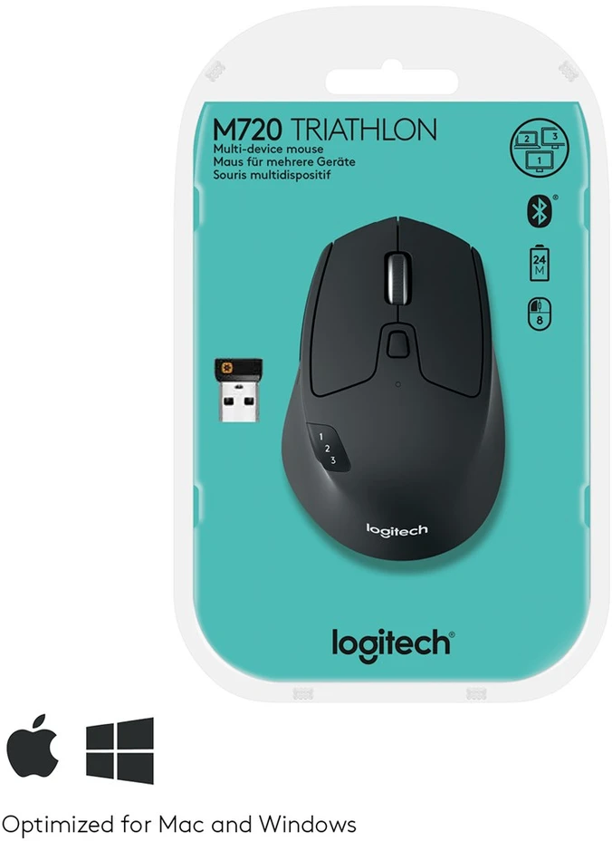 Optinė belaidė pelė Logitech M720 Triathlon