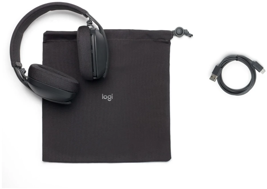 Logitech Zone Vibe 100 belaidės ausinės, Juodos