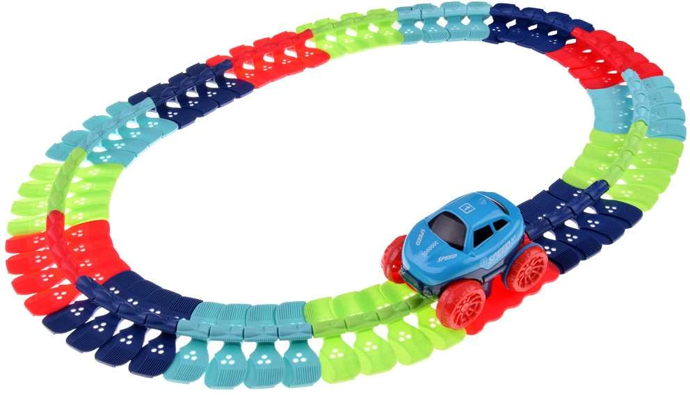 Jokomisiada Ilgas lankstus automobilio takelis + automobilis 291 elementai