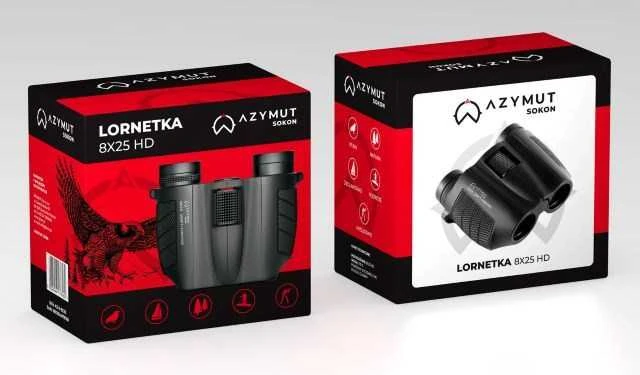 Žiūronai AZYMUT Sokon 8x25 HD