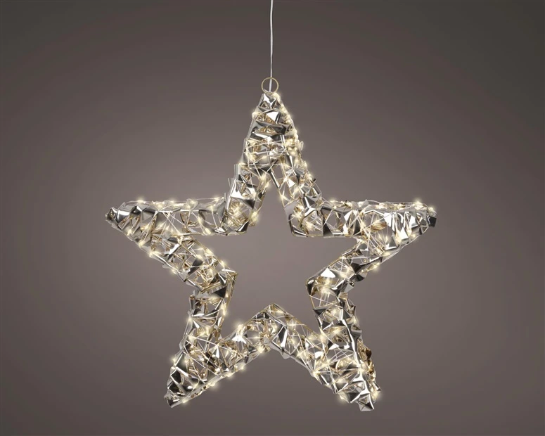 Lumineo Decoration "Star". 490409. D38 cm. auksinis