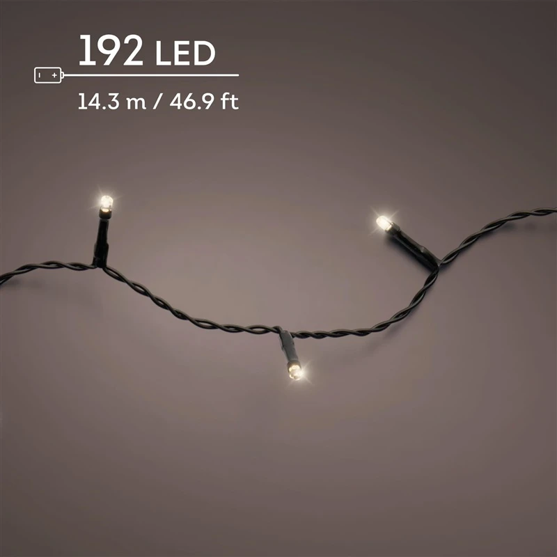 Lumineo Durawise string lights. 497161. 14.3 m. warm baltas. 192 LED