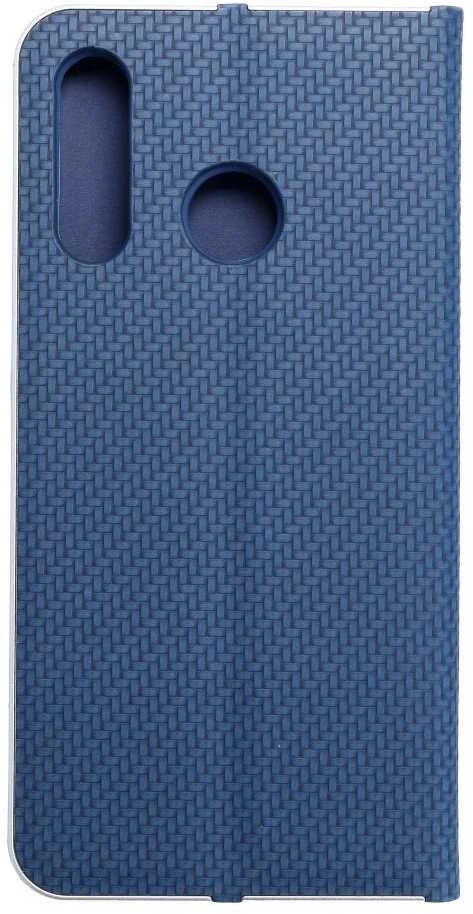 Forcell OEM atverčiamas dėklas Huawei P30 LITE Luna Book Carbon mėlynas