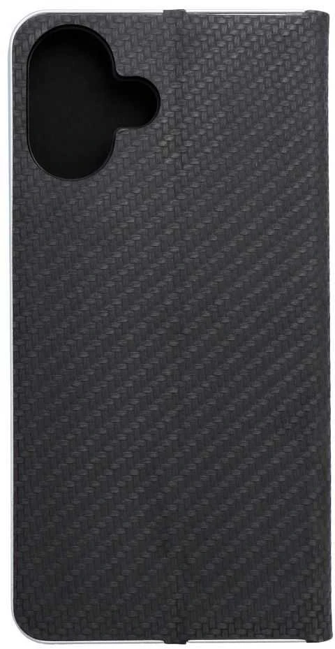 OEM atverčiamas dėklas iPhone 16 PLUS Luna Book Carbon juodas