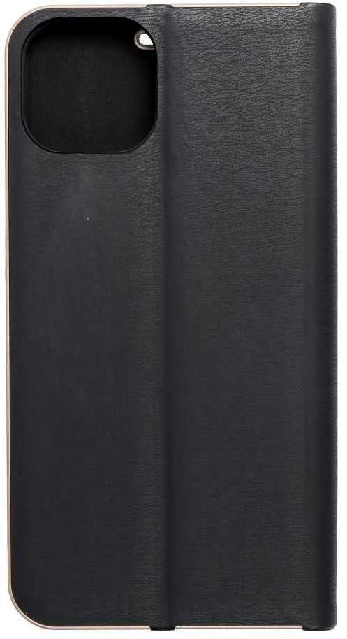 Forcell OEM atverčiamas dėklas, skirtas iPhone 13 Luna Book, auksinis, juodas