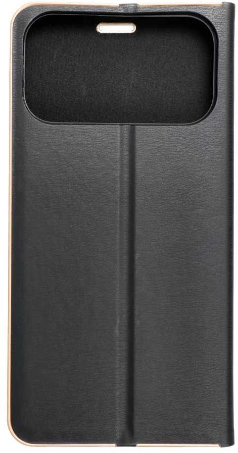 Dėklas OEM Flip case, skirtas iPhone 17 PRO MAX / 18 PRO MAX Luna Book Gold juodas