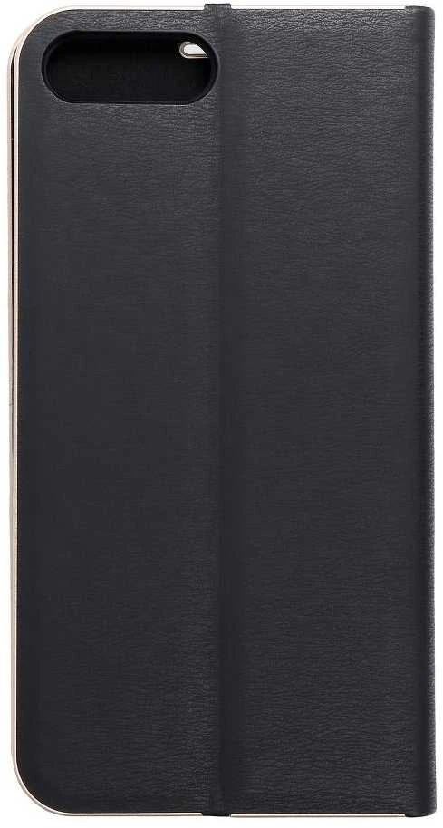 OEM atverčiamas dėklas iPhone 7 PLUS / 8 PLUS Luna Book auksinis juodas