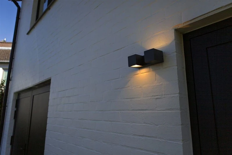 Lutec Wall outdoor luminaire Fari LED 10W 3K 1200LM IP54 dark pilkas
