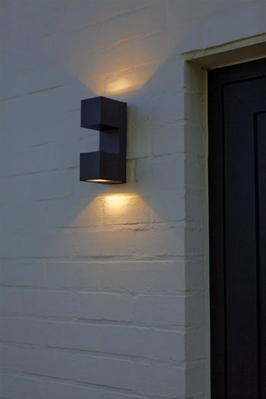 Lutec Wall outdoor luminaire Fari LED 10W 3K 1200LM IP54 dark pilkas