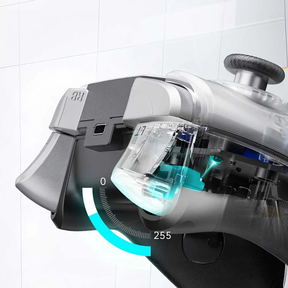 „Machenike G5Pro Max“ belaidis žaidimų valdiklis su įkrovimo stotele – pilkas