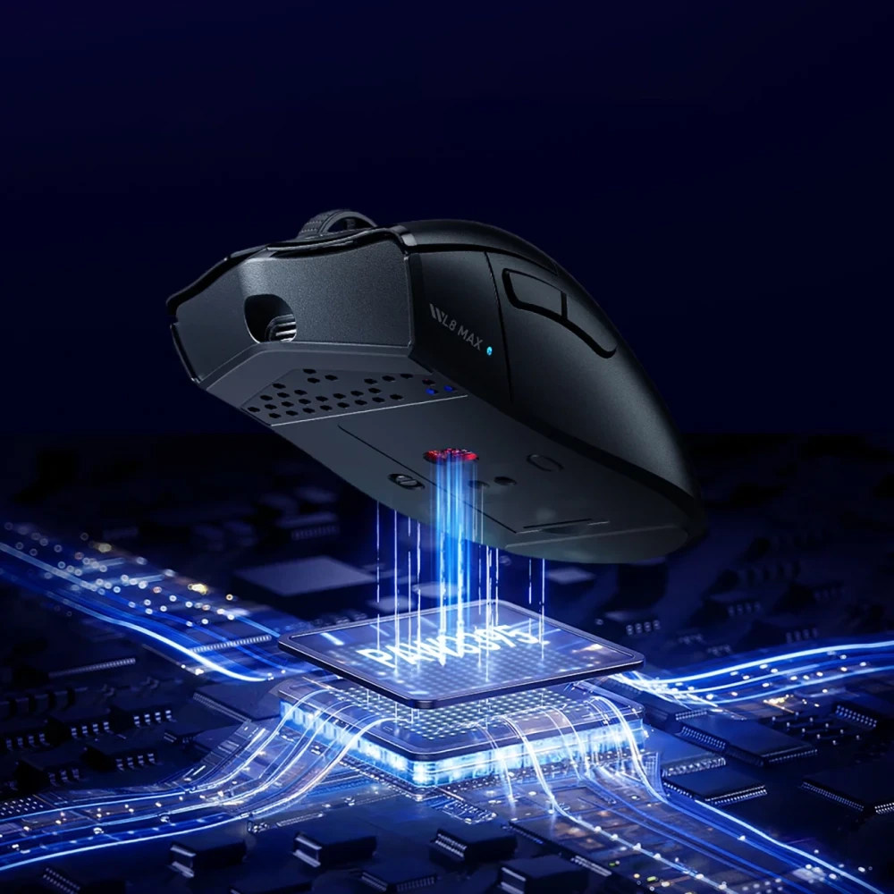 Machenike L8 Max Wireless Pelė žaidimams with Charging Station - Juodas