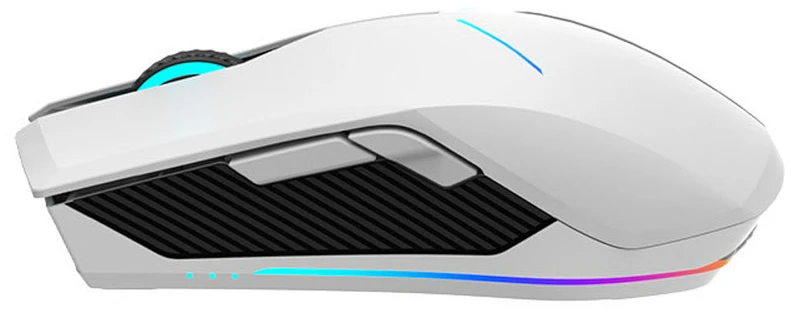 Machenike M721 Belaidė pelė žaidimams 10000 DPI with RGB pašvietimas - Baltas