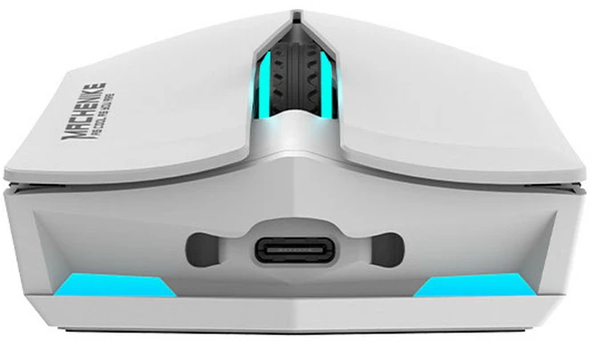 Machenike M721 Belaidė pelė žaidimams 10000 DPI with RGB pašvietimas - Baltas