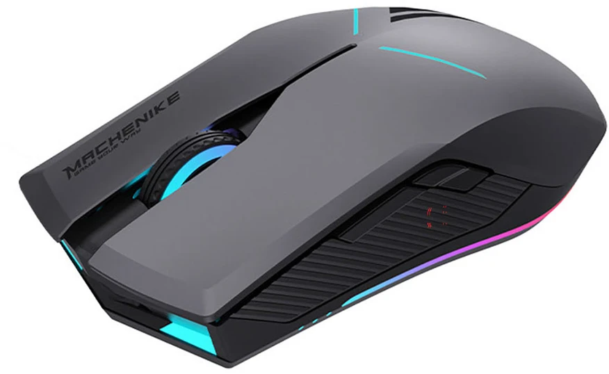 Machenike M721 Belaidė pelė žaidimams 10000 DPI with RGB pašvietimas - Juodas