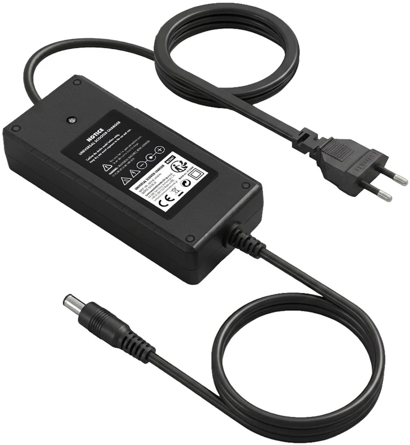 Universalus įkroviklis / Maitinimo šaltinis Maclean Energy, skirtas paspirtukams, 42V DC, 2A, Max 85W, greitasis įkrovimas, 6 kištukai, MCE667