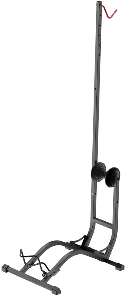„Maclean“ grindų dviračių stovas, laisvai pastatomas, horizontalus/vertikalus, plieno, maks. apkrova 35 kg, MC-170