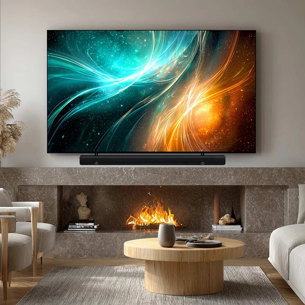 Laikiklis Maclean MC-914 Universal Soundbar Mount garsiakalbio laikiklio tvirtinimas prie televizoriaus iki 15 kg VESA, taupantis erdvę