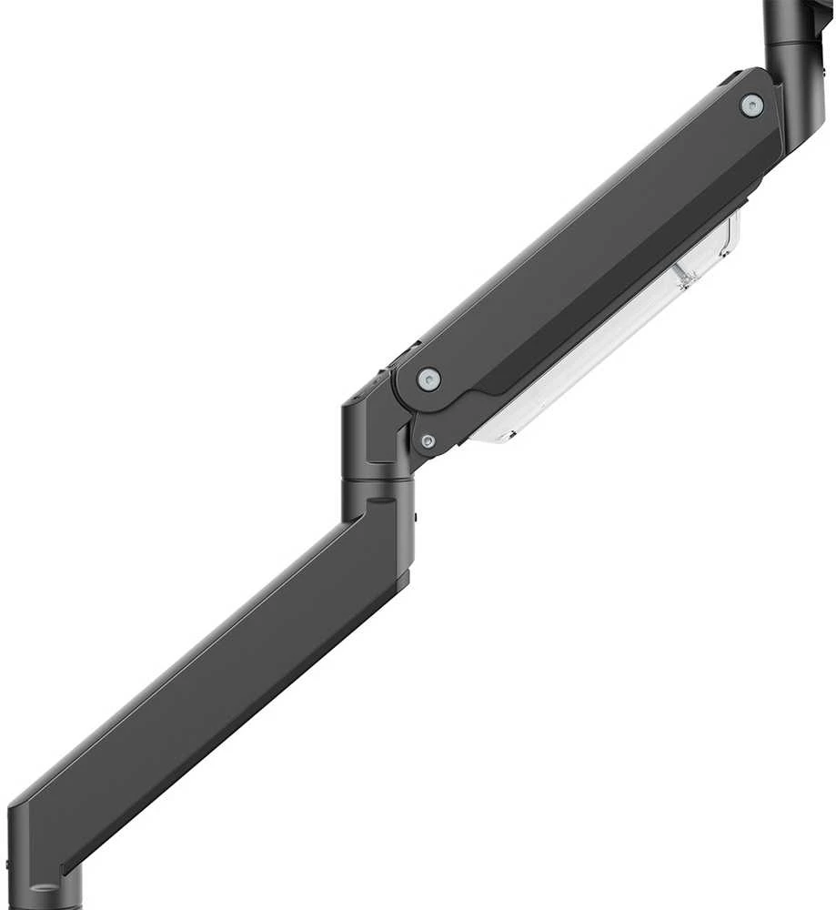 Maclean MC-968 Dvigubos rankenos monitoriaus laikiklis su dujine spyruokle 17-57" 27 kg Sunkios apkrovos, tvirtas viso judesio laikiklio laikiklis Max VESA 200x200