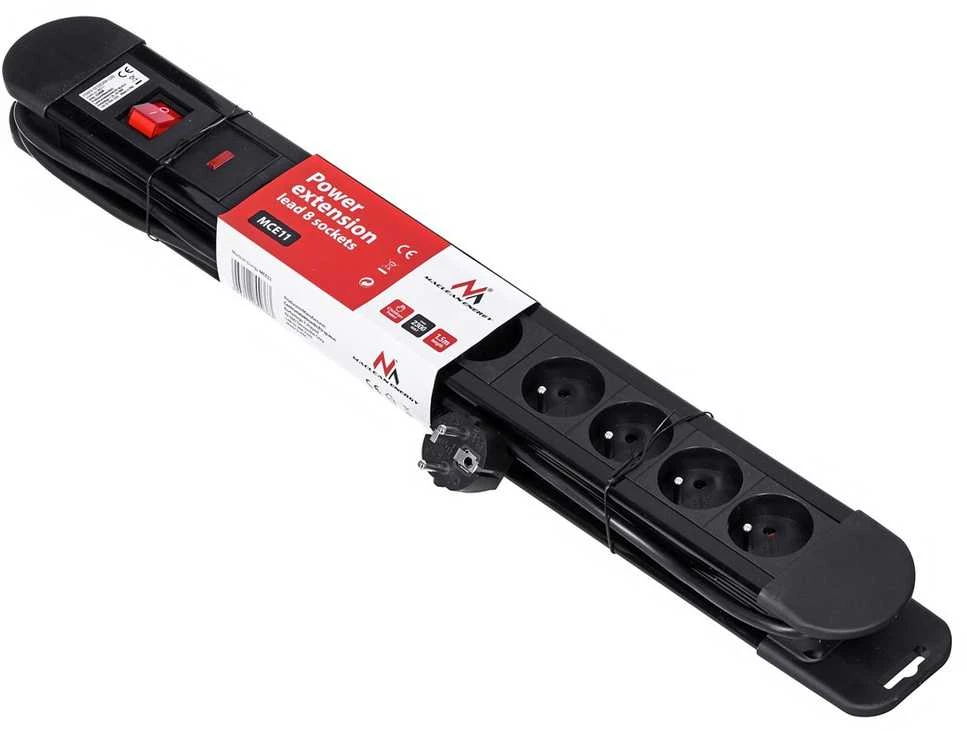 MACLEAN MCE11 Maclean MCE11 Power Strip 8 lizdas su jungikliu