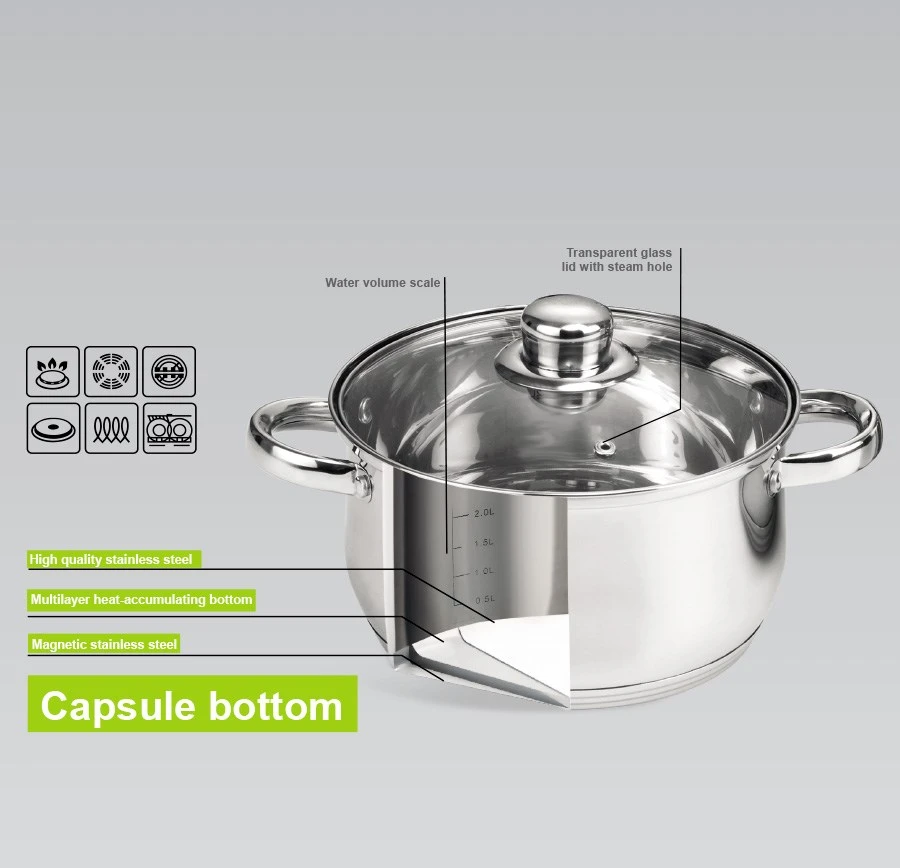 Maestro MR-2020-6XL Puodų rinkinys iš 6 elementų