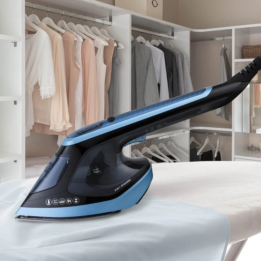 Maestro MR-315C garment garintuvas Handheld garment garintuvas 0.18 L 1800 W Juodas, Mėlyna