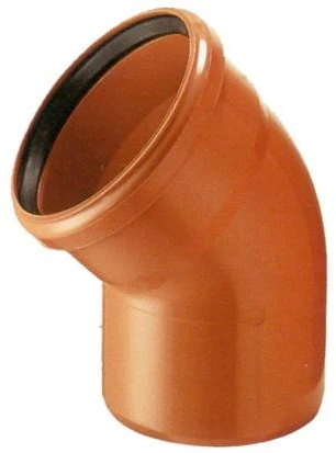 Lauko kanalizacijos alkūnė Magnaplast, Ø 160 mm, 45°
