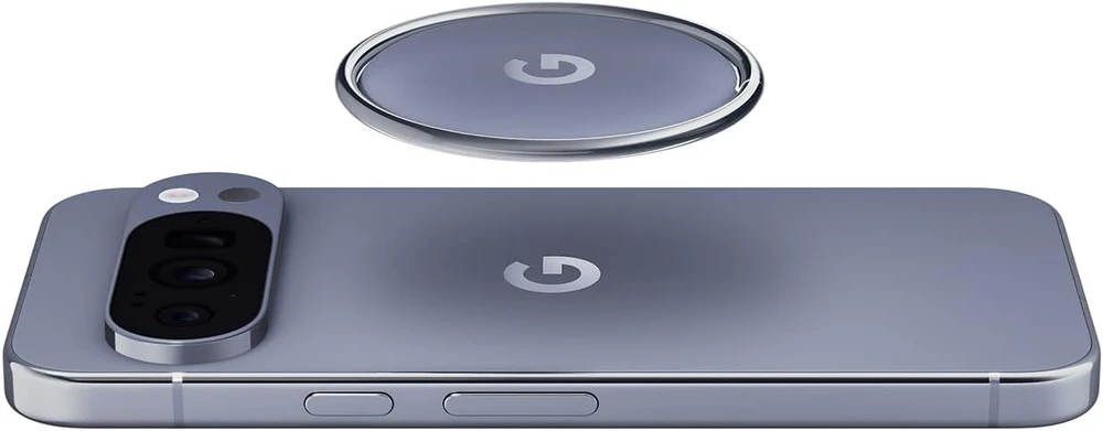 Magnetic holder Pixelsnap Ring Google Qi2 metal sidabrinis pilka