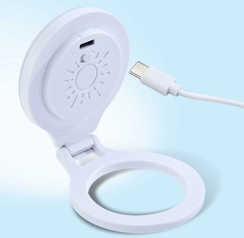 OEM magnetinis telefono stovas su šviesa, suderinamas su „MagSafe L8 baltais“.