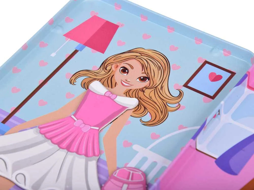 Jokomisiada Magnetic puzzle Dress up your doll in unique styles ZA5198