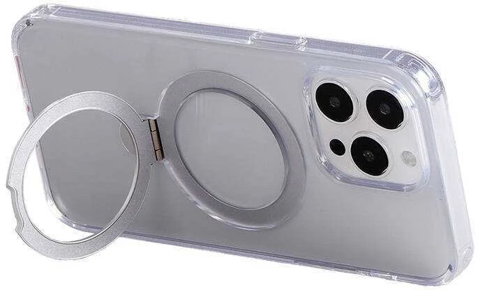 Dėklas Joyroom JR-BP004 magnetinis apsauginis telefono dėklas su laikikliu Apple iPhone 15 Pro Max skaidrus