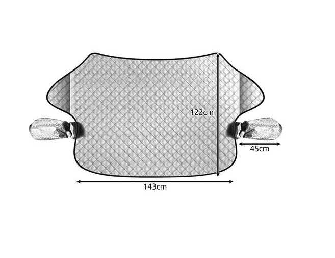 Iso Trade Magnetinis automobilio priekinio stiklo uždangalas Xtrobb 22961