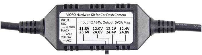 Maitinimo laidas VIOFO HK3 miniUSB vaizdo registratoriams