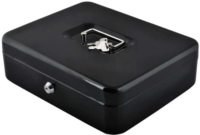 Malatec ISO TRADE Metalinis pinigų dėžutė Juoda Lockable 30x24x9cm