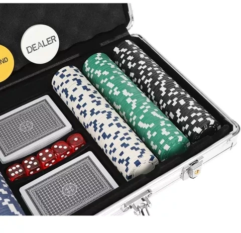 Malatec Pokerio žetonų rinkinys lagaminėlyje Texas, 300 žetonų. PREMIUM
