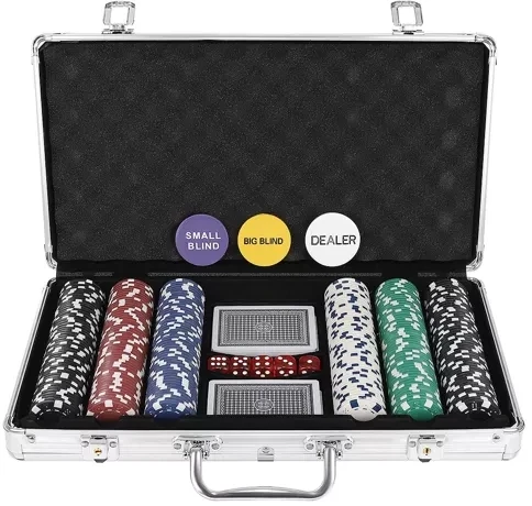 Malatec Pokerio žetonų rinkinys lagaminėlyje Texas, 300 žetonų. PREMIUM