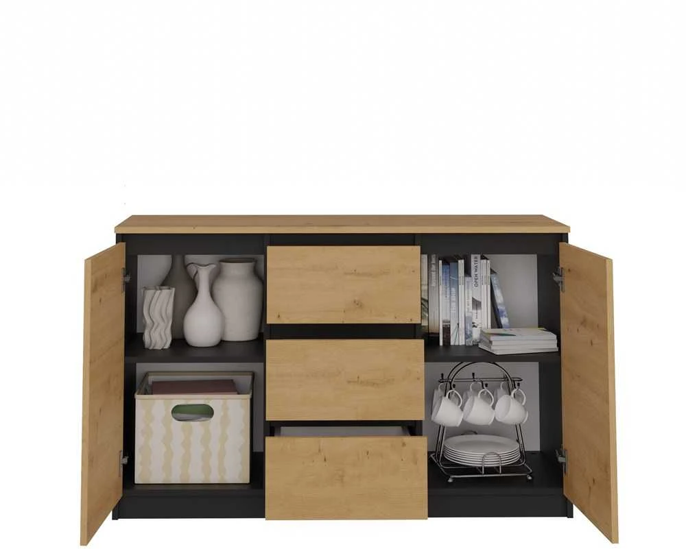 Top E Shop Topeshop 2D3S ANT/ART BA KPL komoda