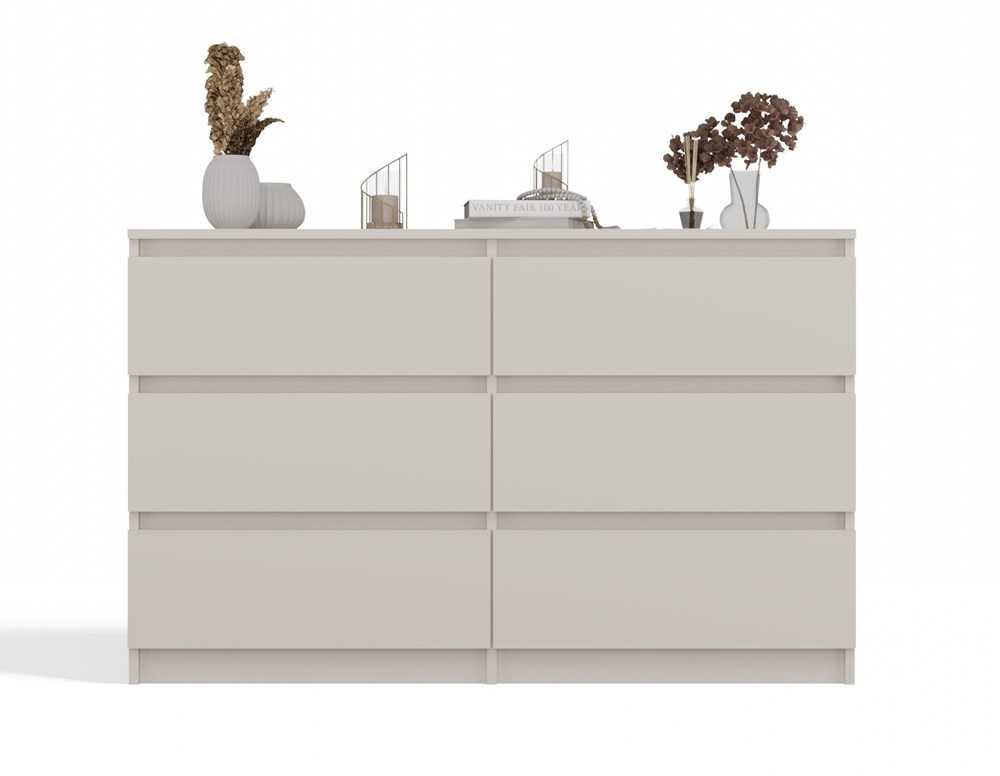 Parduotuvė „Top E Shop“ MALWA komoda su stalčiais M6/120 CASMERE COLOUR