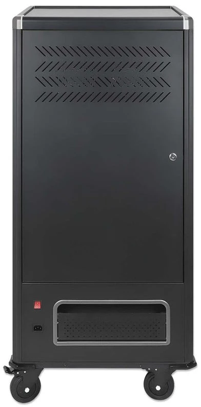 Manhattan Nešiojamas kompiuteris Įkrovimo spintelė su vežimėliu per USB-C, 65 W, 16 colių, 30 lizdų, tinka nešiojamiesiems kompiuteriams su USB-C jungtimi (iki 16 colių), iPad, MacBook, Chromebook ir kitiems įrenginiams su USB-C jungtimi, lizdai 395 x 32,5 x 290 mm, pridedami USB-C įkrovimo laidai, spintelė, JK ir ES.