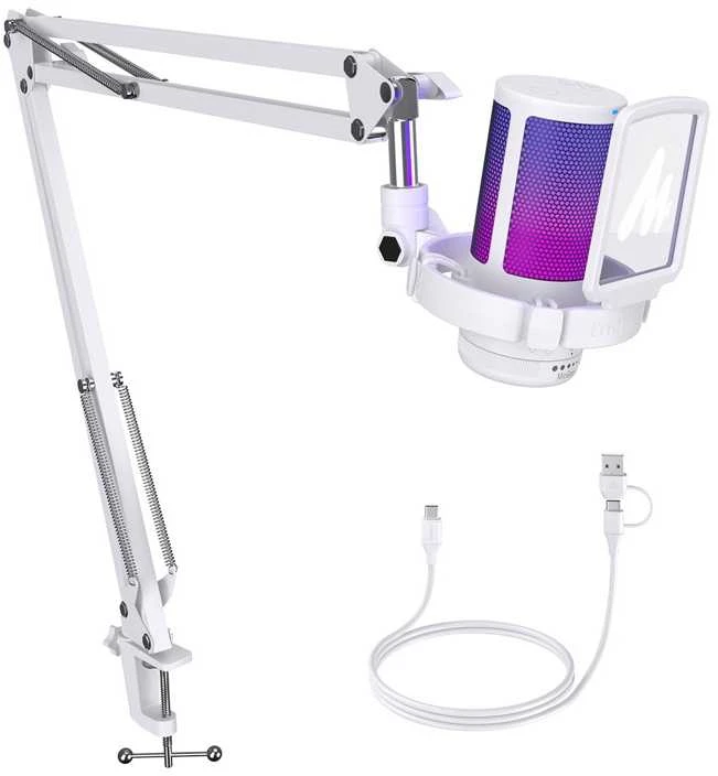 Maono „Vision DGM20S“ mikrofonas (baltas)