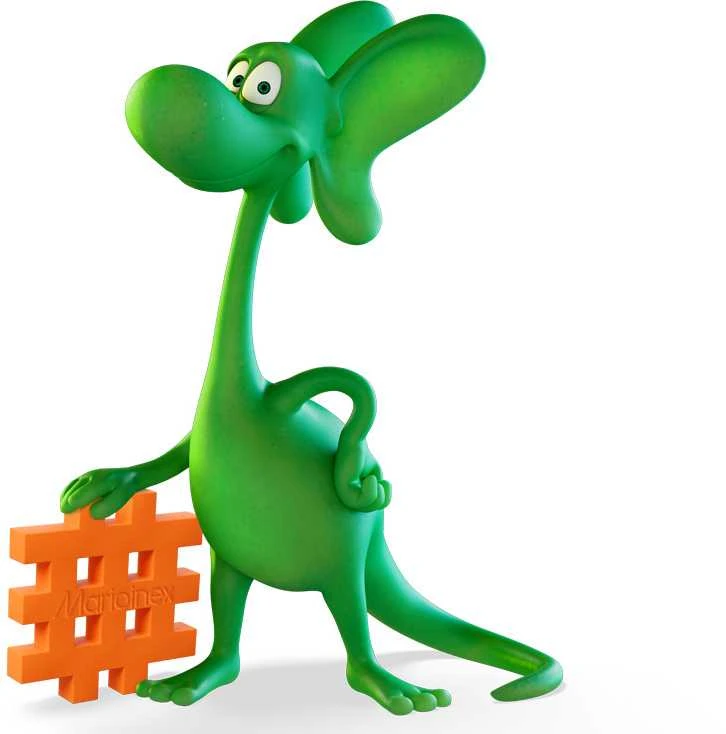 Marioinex Diplodocus Dragon and Jungle Mini Waffle 25vnt + figūrėlė ZA5