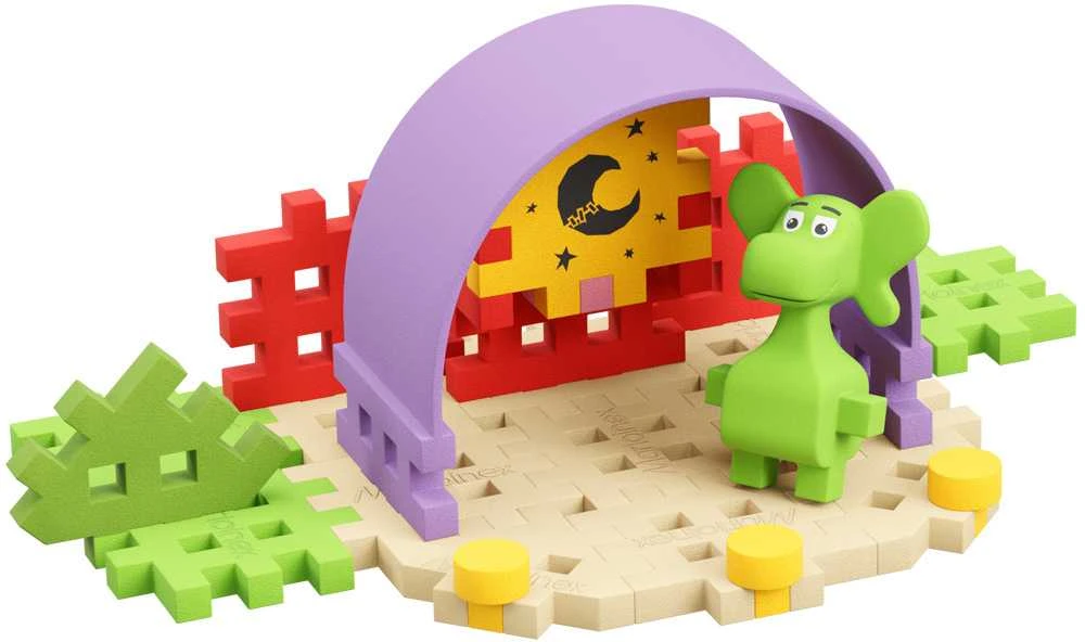 Marioinex Diplodocus Dragon and Scene 25vnt Mini Vaflis ZA5498
