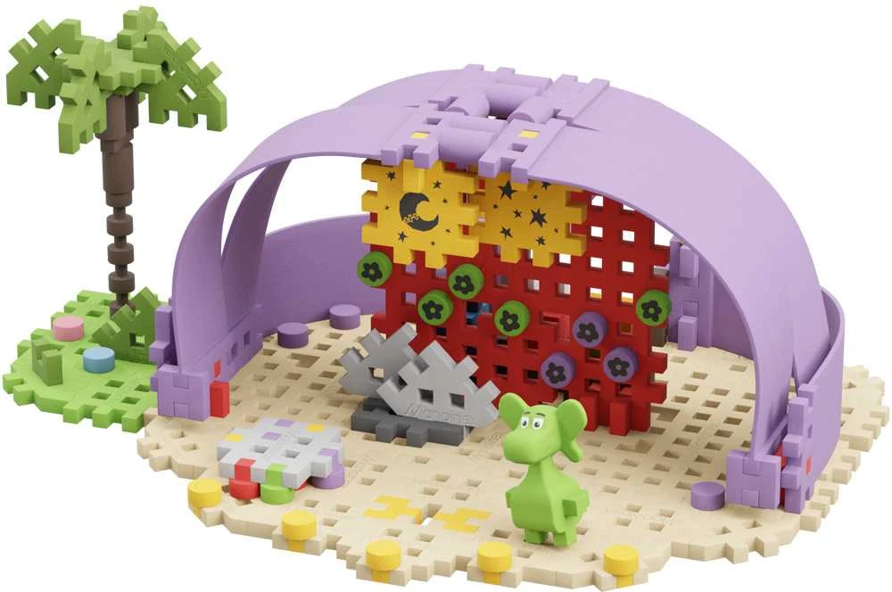 Marioinex Dragon Diplodocus ir Scene Mini vaflių kaladėlės 148vnt + figūrėlė ZA5502