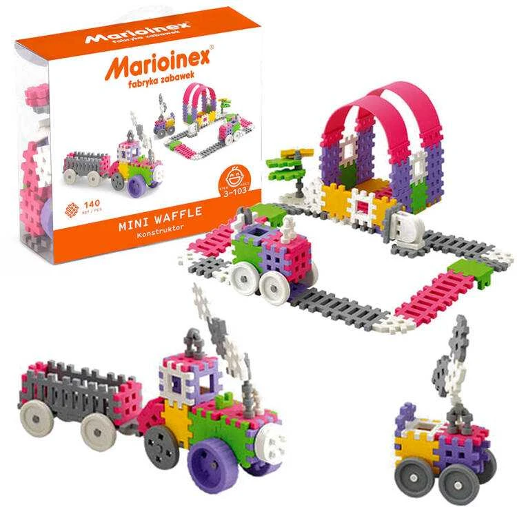 Marioinex Klocki Waffle Mini konstruktorius 140 vnt merginoms ZA5397