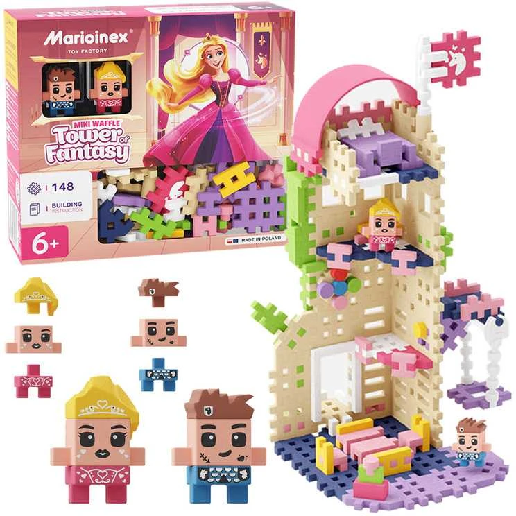 Marioinex Mini vaflių kaladėlės Tower of Fantasy 148 vnt 2 figūrėlės ZA5493