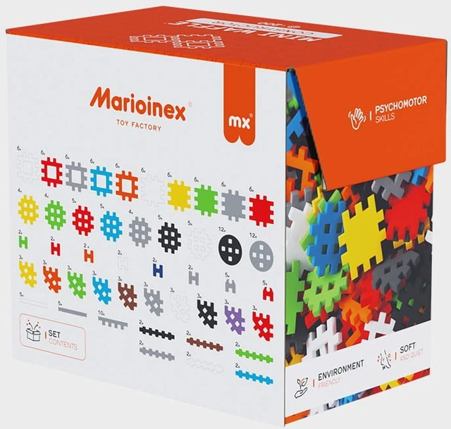 Marioinex mini vaflių konstravimo kaladėlės, 200 detalių